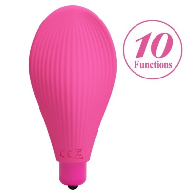 10 Fonksiyonlu Silikon Klitoral Uyarıcı Vibratör - Nicole (Pembe)