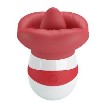 10 Fonksiyonlu USB Şarjlı Klitoris Dil Uyarıcılı Teknolojik Vibratör - Mina