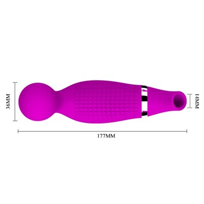 12 Fonksiyonlu Emme + Titreşimli 3 Başlıklı USB Şarjlı Klitoris Uyarıcı – Romance 3 in 1