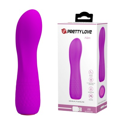 12 Fonksiyonlu USB Şarjlı G-Spot Vibratör - Alice (Mor)