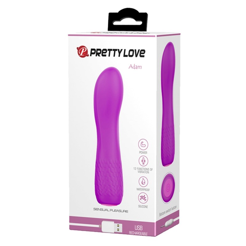 12 Fonksiyonlu USB Şarjlı G-Spot Vibratör - Alice (Mor)