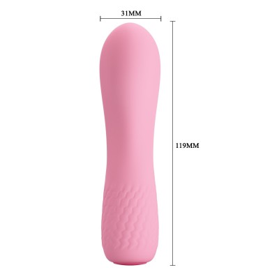 12 Fonksiyonlu USB Şarjlı G-Spot Vibratör - Alice (Pembe)