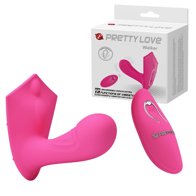 12 Fonksiyonlu USB Şarjlı Uzaktan Kumandalı G-Spot Vibratör - Walker