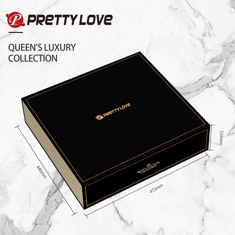12 Parça Altın Siyah Çiftler Seti – Queen’s Luxury Collection