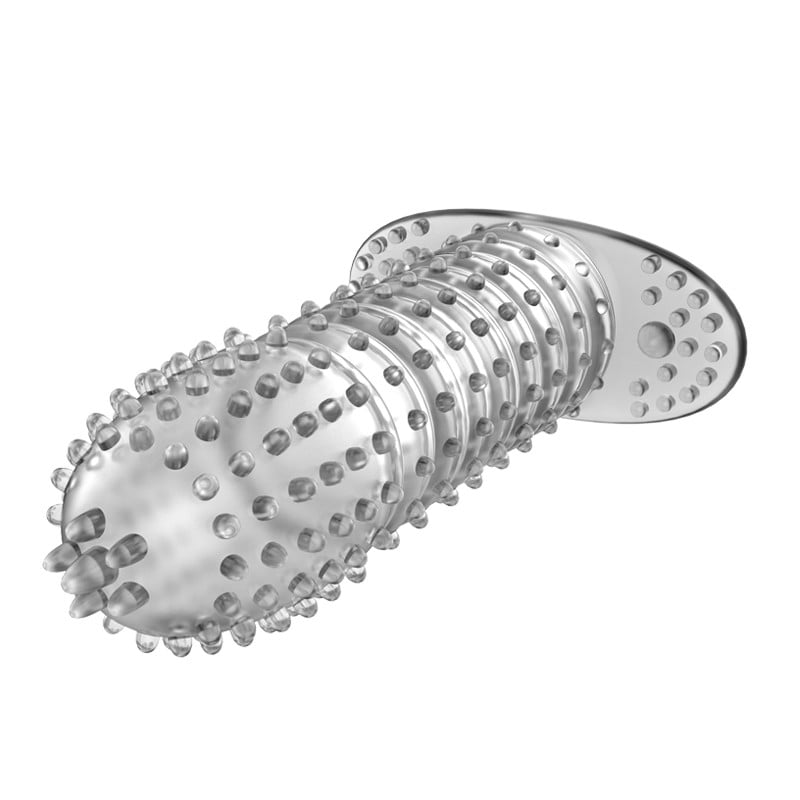 13 cm Kabartmalı Güçlü Uyarıcı Dildo Uzatmalı Penis Kılıfı