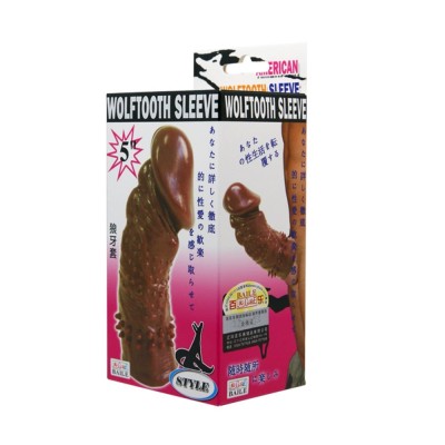 13 cm Klitoral Uyarıcılı Tırtıklı Penis Kılıfı