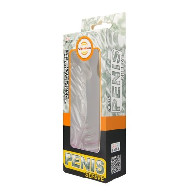 13 cm Titreşimli Klitoris Uyarıcılı Penis Kılıfı