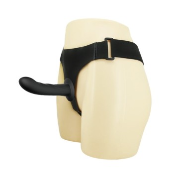 16,8 cm İçi Dolu Siyah Belden Bağlamalı Strap-On Dildo