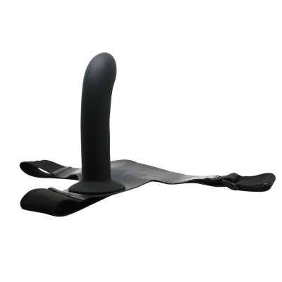 16,8 cm İçi Dolu Siyah Belden Bağlamalı Strap-On Dildo