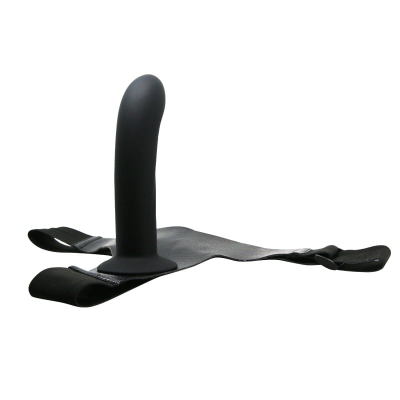 16,8 cm İçi Dolu Siyah Belden Bağlamalı Strap-On Dildo