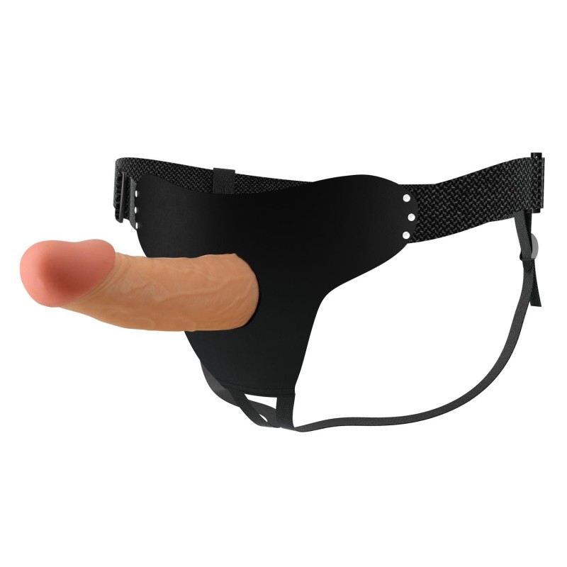 17,5 cm Belden Bağlamalı İçi Boş 5 cm Dolgulu Strapon Penis – Stark