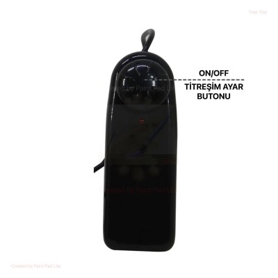 17,5 cm Belden Bağlamalı İçi Boş Titreşimli Strapon Melez Penis - Stark