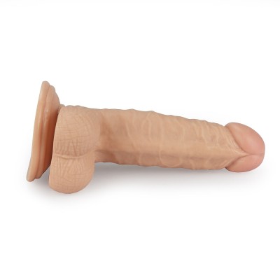 17 cm Realistik Vantuzlu Anal Vajinal Dildo Penis