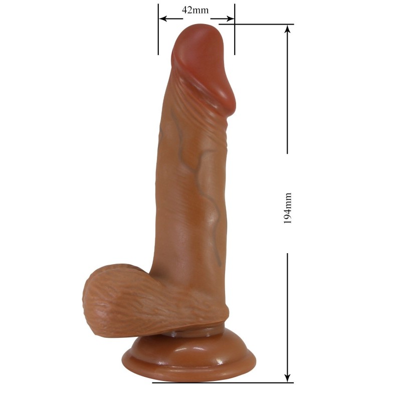 19,4 cm Çift Katmanlı Gerçekçi Belden Bağlamalı Dildo Penis – Zebulon