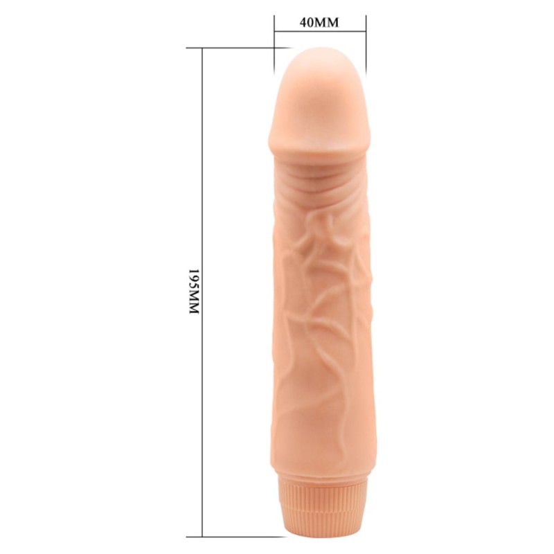 19,5 cm Damarlı Realistik Güçlü Titreşimli Dildo Penis