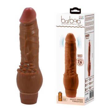 19,5 cm Damarlı Realistik Güçlü Titreşimli Melez Dildo Penis