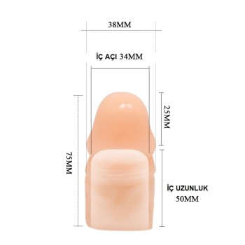 2,5 cm Uzatmalı Penis Kılıfı
