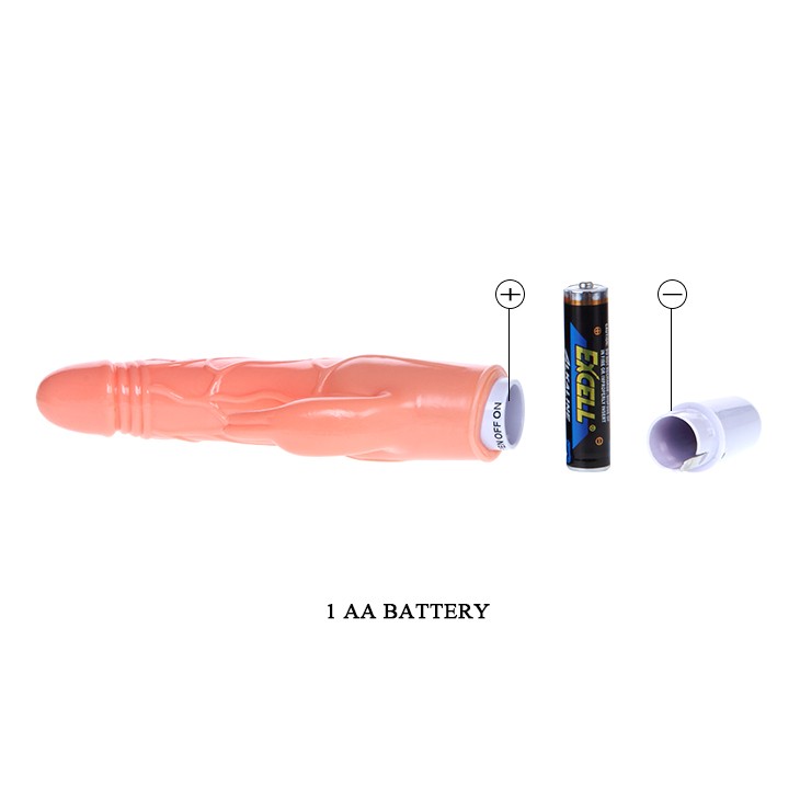 20 cm Klitoris Uyarıcılı Titreşimli Vibratör Dildo Penis