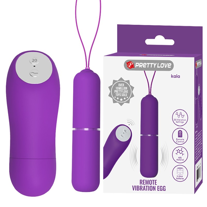 20 Fonksiyonlu Uzaktan Kumandalı Titreşimli Mini Vibratör Yumurta - Kaia