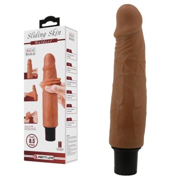 21,5 cm Çift katmanlı Güçlü Titreşimli Realistik Vibratör Gerçekci Penis Dildo - Waldorf