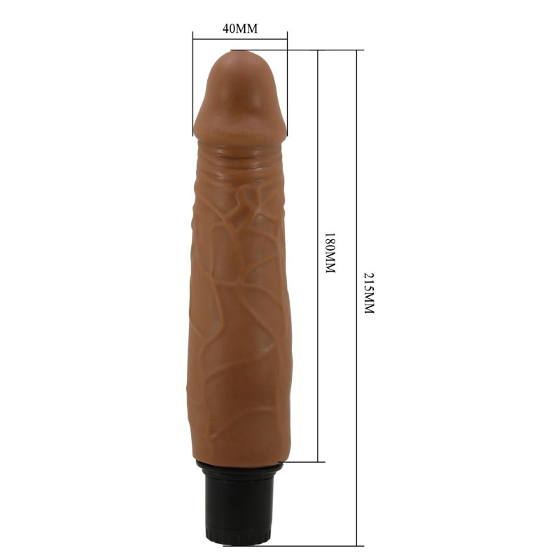 21,5 cm Çift katmanlı Güçlü Titreşimli Realistik Vibratör Gerçekci Penis Dildo - Waldorf