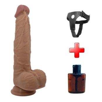 21 cm İleri Geri Hareketli Uzaktan Kumandalı Manyetik Şarjlı Gerçekçi Belden Bağlamalı Penis - Jonathan