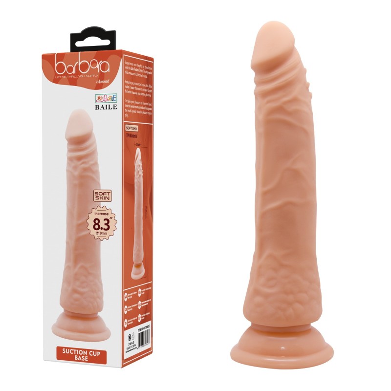 21 cm Kıkırdak Yapılı Realistik Dildo Penis