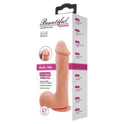 22,2 cm Realistik Vantuzlu Dildo Penis - Johnson
