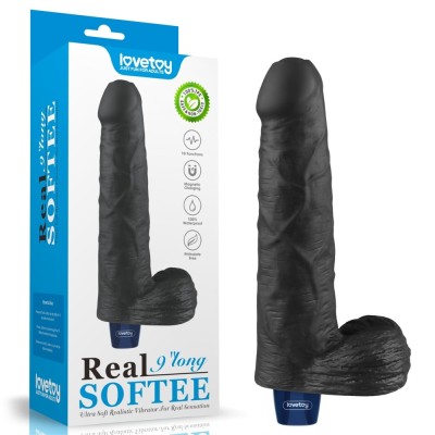 22.6 cm USB Şarjlı Yeni Nesil Realistik Titreşimli Zenci Dildo Penis