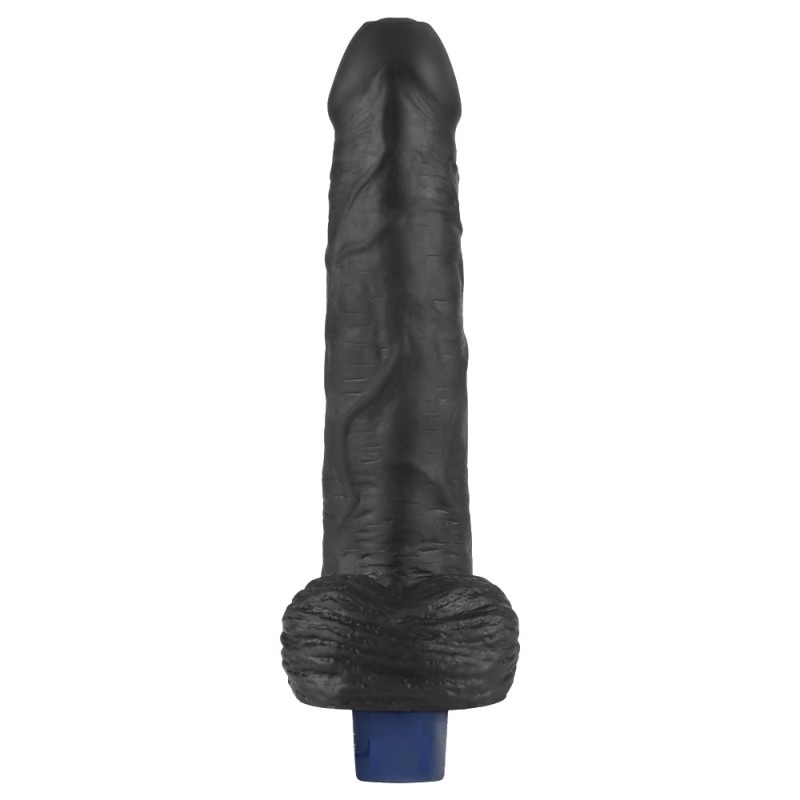 22.6 cm USB Şarjlı Yeni Nesil Realistik Titreşimli Zenci Dildo Penis