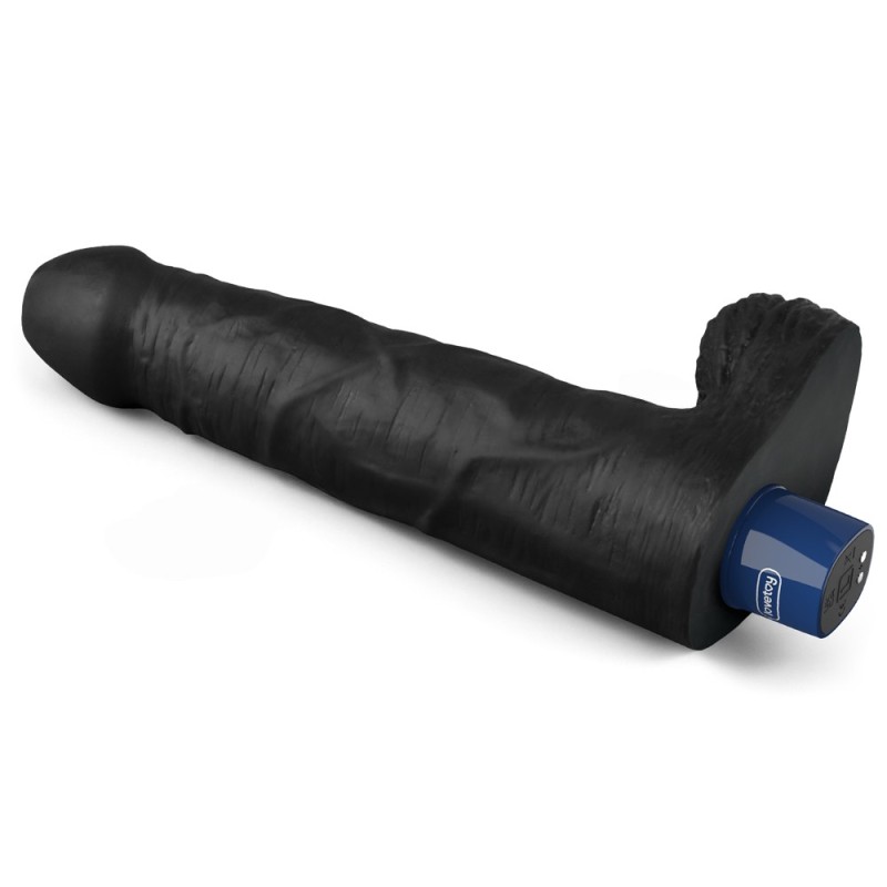 22.6 cm USB Şarjlı Yeni Nesil Realistik Titreşimli Zenci Dildo Penis