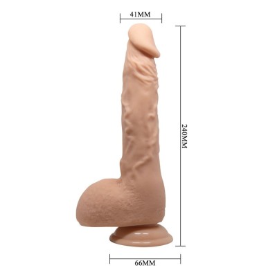 24 cm Belden Bağlamalı Realistik Vantuzlu Dildo Penis - Jason