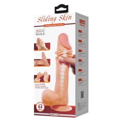 24 cm Kıkırdak Yapılı Çift Katmanlı Gerçekçi Dildo Penis - Orton