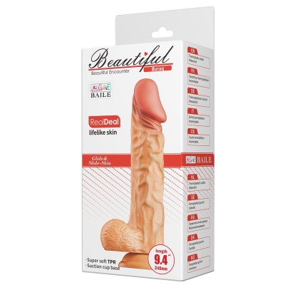 24 cm Realistik Belden Bağlamalı Vantuzlu Dildo Penis - Buraq