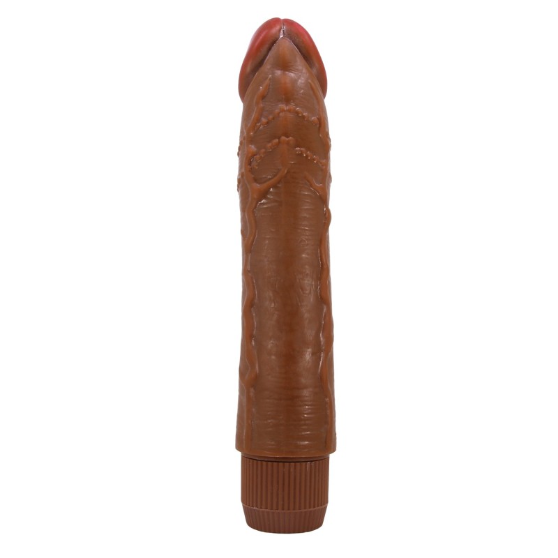 24 cm Realistik Güçlü Titreşimli Melez Dildo Penis