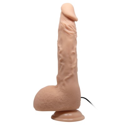 24 cm Titreşimli Realistik Vantuzlu Dildo Penis - Jason