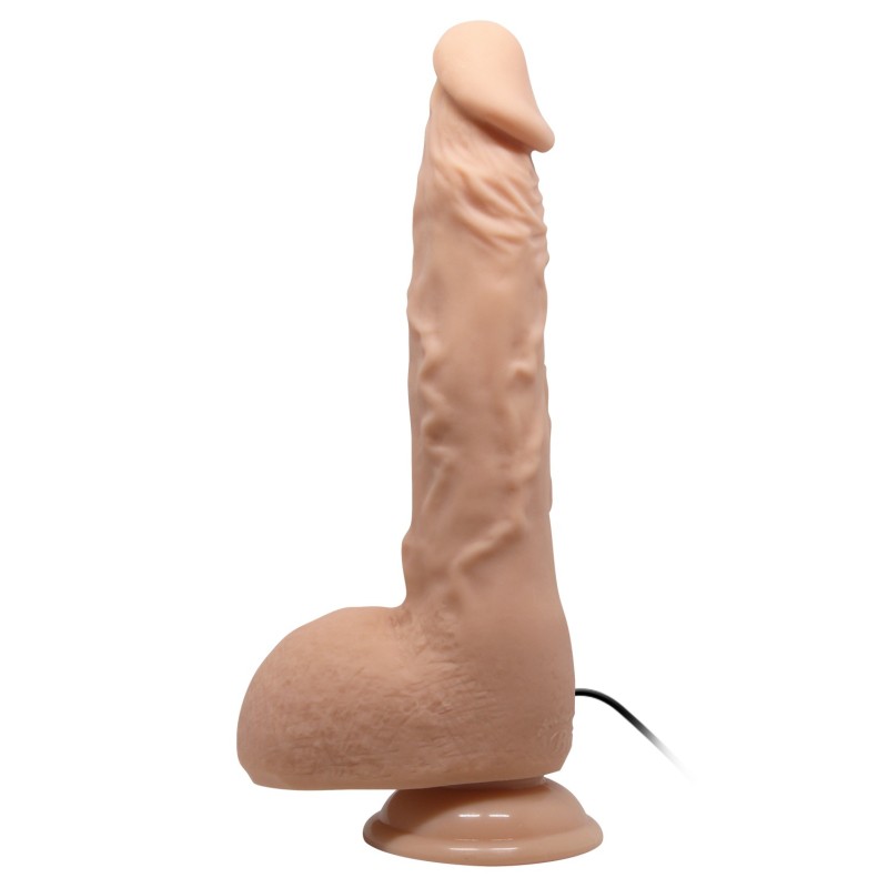 24 cm Titreşimli Realistik Vantuzlu Dildo Penis - Jason