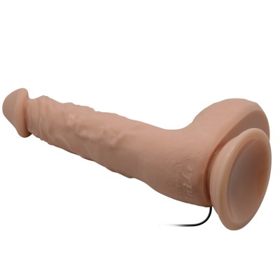 24 cm Titreşimli Realistik Vantuzlu Dildo Penis - Jason