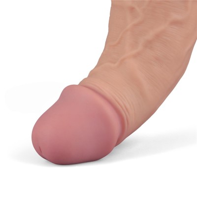 25.3 cm USB Şarjlı Yeni Nesil Realistik Titreşimli Ten Dildo Penis