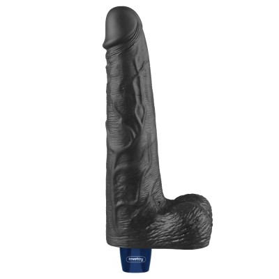 25.3 cm USB Şarjlı Yeni Nesil Realistik Titreşimli Zenci Dildo Penis