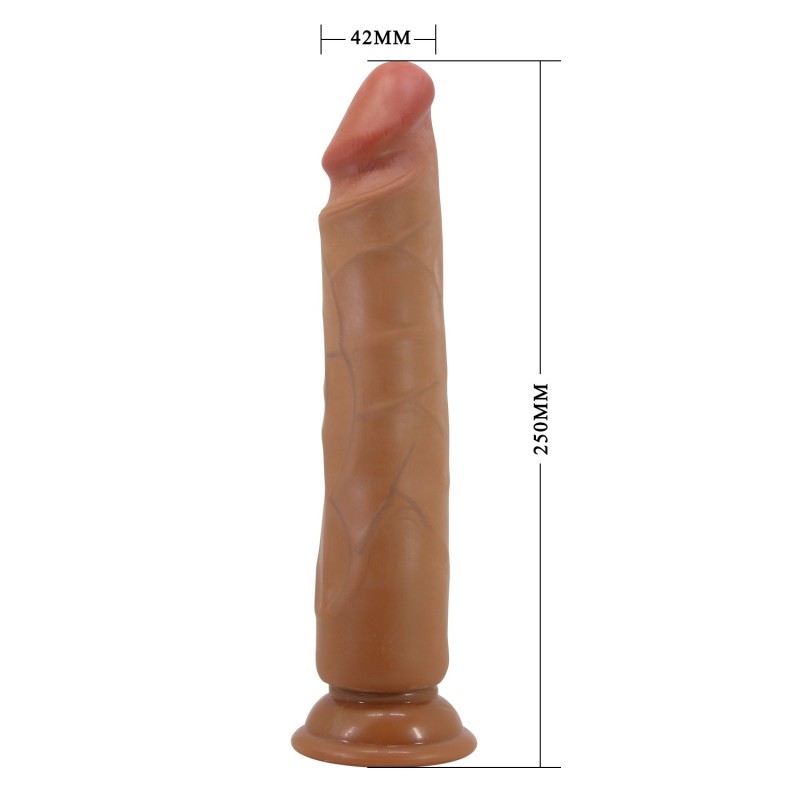 25 cm SoftSkin Melez Realistik Vantuzlu Dildo Penis