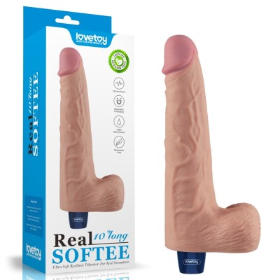 25.3 cm USB Şarjlı Yeni Nesil Realistik Titreşimli Ten Dildo Penis