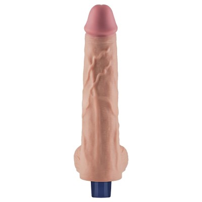 25.3 cm USB Şarjlı Yeni Nesil Realistik Titreşimli Ten Dildo Penis
