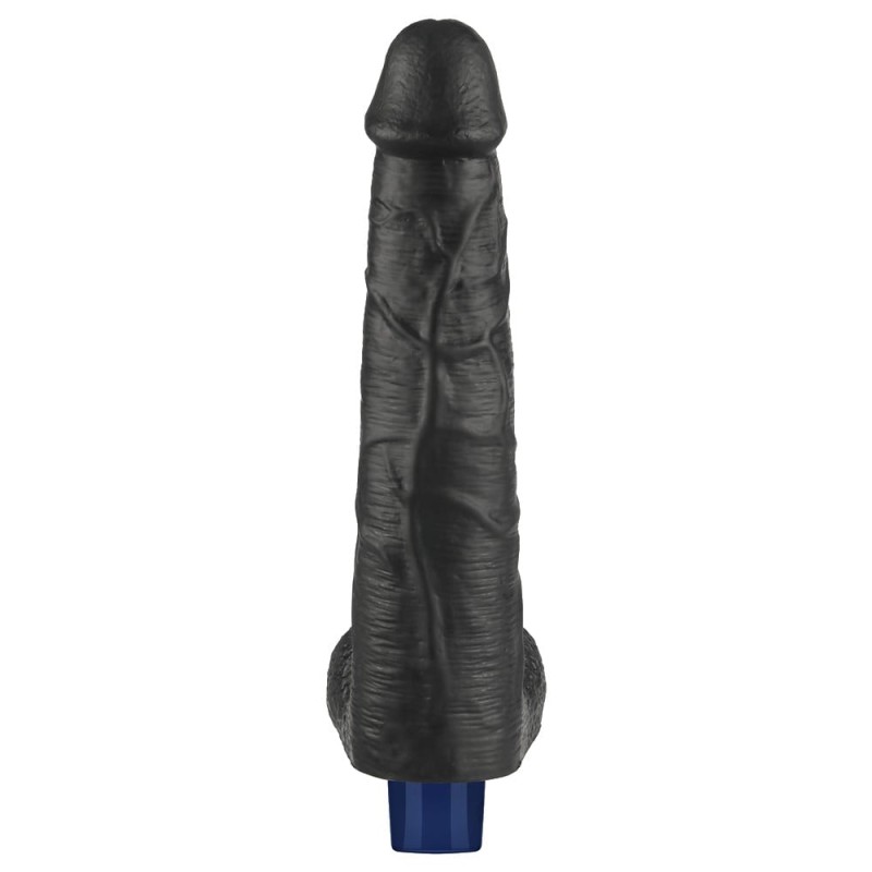 27.2 cm USB Şarjlı Yeni Nesil Realistik Titreşimli Zenci Dildo Penis