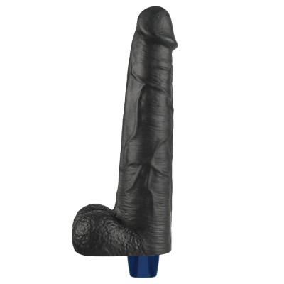 27.2 cm USB Şarjlı Yeni Nesil Realistik Titreşimli Zenci Dildo Penis