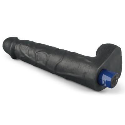 27.2 cm USB Şarjlı Yeni Nesil Realistik Titreşimli Zenci Dildo Penis