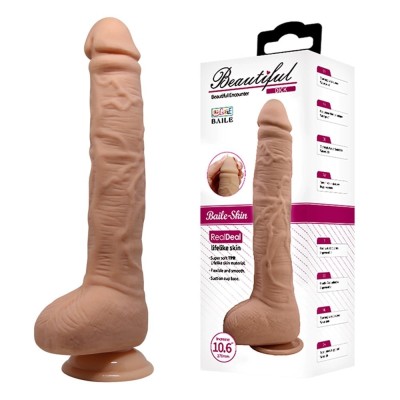 28 cm Büyük Boy Realistik Vantuzlu Dildo Penis - Dick