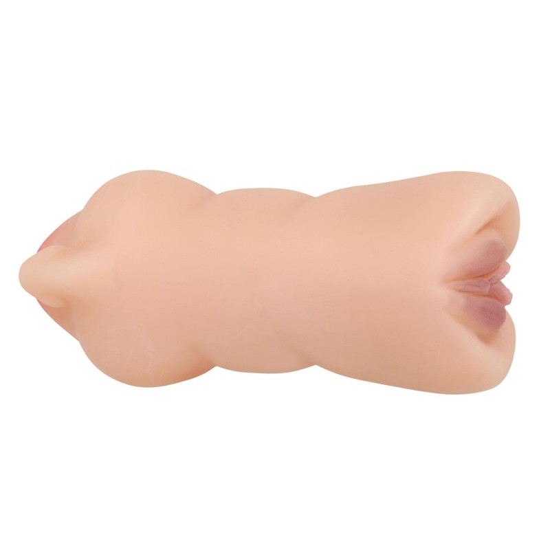 3 Boyutlu Ten Rengi Suni Oral & Vajinal Mastürbatör - Zoey