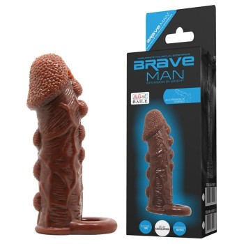 3 cm Uzatmalı Damarlı Penis Kılıfı
