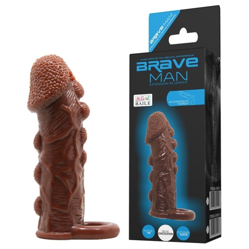 3 cm Uzatmalı Damarlı Penis Kılıfı